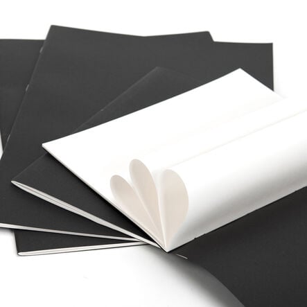 Pisces Laminated Cover Sketchbooks Matt Black A4 120gsm 40pk  hi\-res