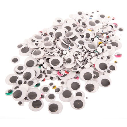 Wiggly Eyes Bumper Pack Assorted 1000pk  hi\-res