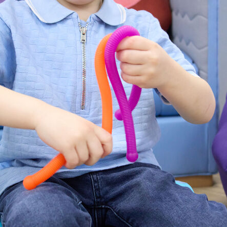 Stretchy Textured Elastic Fidget Snakes 6pk  hi\-res