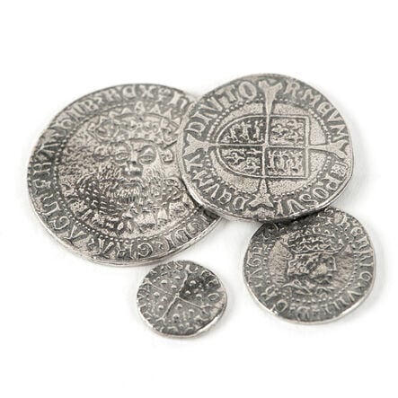 Historical Tudor Coins 4pk  hi\-res