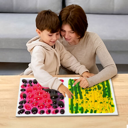 Textured Liquid Sensory Mats 6pk  hi\-res