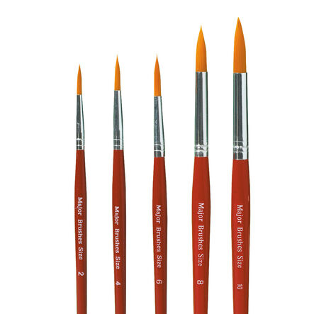 Synthetic Sable Artists\' Paint Brushes 10pk  hi\-res