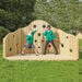 Outdoor Wooden Rainbow Stage h1450 x w1710 x l3100mm  hi\-res