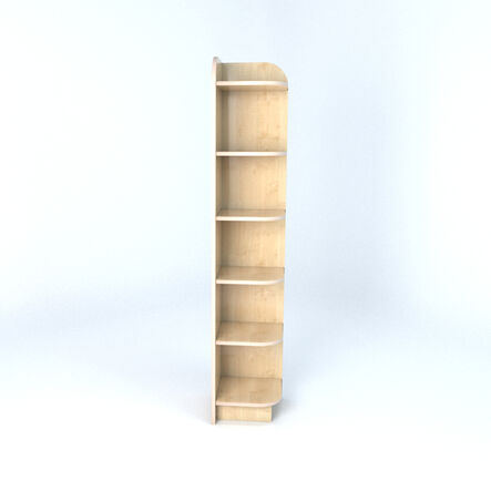 Right Hand Library End Bookcase In Maple  hi\-res