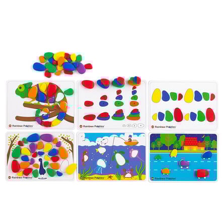 Sort and Pattern Rainbow Pebbles  hi\-res