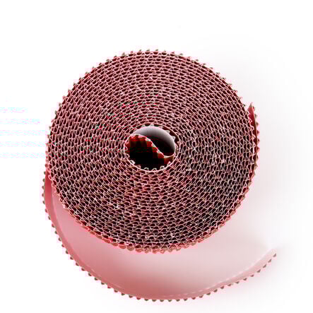 TTS Scalloped Fade Resist Corrugated Border Rolls Flame Red 15m x 57mm Flame Red hi\-res