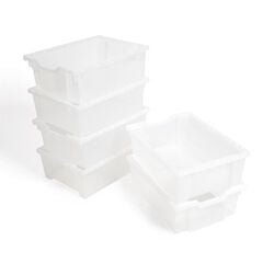 Gratnells Storage Trays 6 Pack Clear Deep Clear hi-res