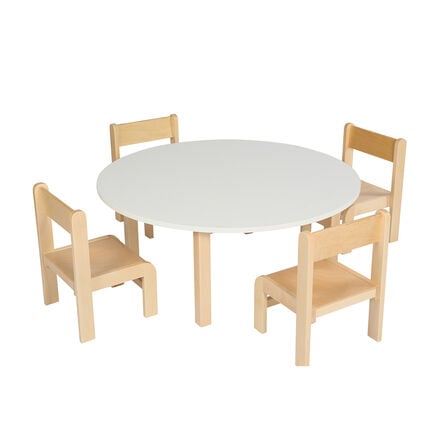 Essentials Table Circular White Top 530mm  hi\-res