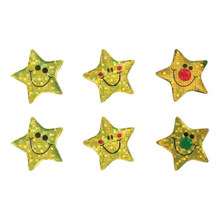 Sparkly Gold Star Praise Stickers 360pk  hi\-res