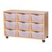 Mobile Triple Tray Storage Unit 9 Deep  hi\-res