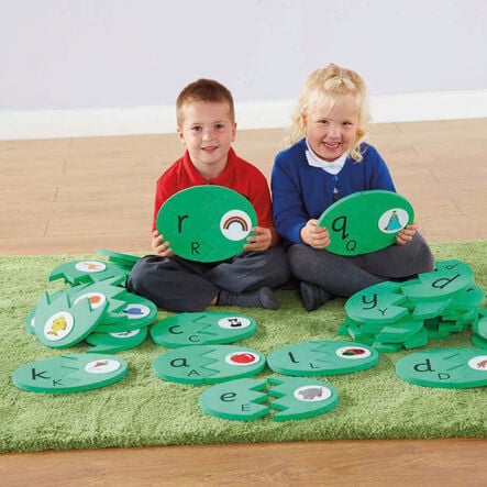 TTS Outdoor Alphabet Eggs Matching Puzzle Mats  hi\-res