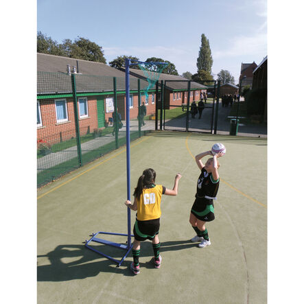 Freestanding Wheelaway Netball Posts 10mm Ring  hi\-res