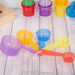 Translucent Rainbow Sand Water Play Measuring Cups 5pk  hi\-res