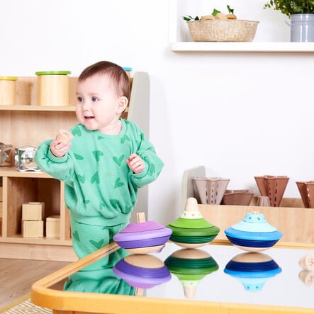 TTS Wooden Twist and Turn Spinning Tops  hi\-res