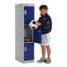 M\'Sec Cam Lk Locker 1 Nest 2 Doors Red H1382xW300xD450mm  hi\-res