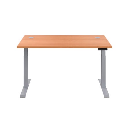 Height Adjustable Desk Beech  hi\-res