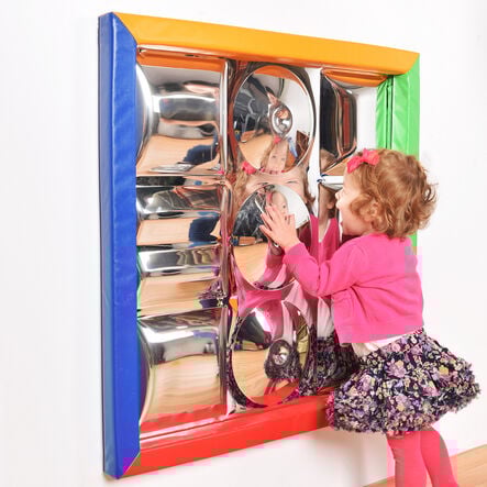 Mixed Shape Sensory Bubble Mirror And Padded Frame  hi\-res