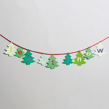 Pre Cut Jumbo Christmas Tree Cards 30pk  hi\-res