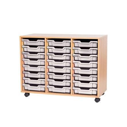 Mobile Triple Tray Storage Unit 24 Trays  hi\-res