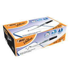 Bic Velleda Black Drywipe Marker Pens 100pk  hi-res