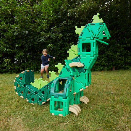 Polydron Dinosaur Recycled Construction Set 130pk  hi\-res