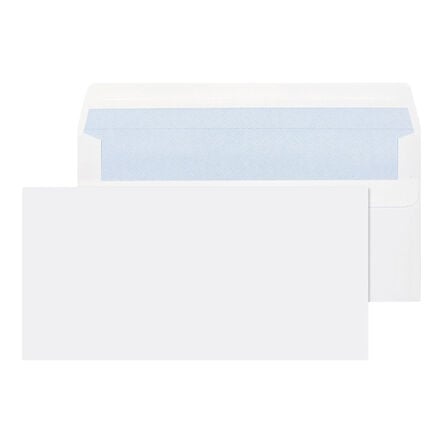 White DL 90gsm Self Seal Wallet Envelopes 1000pk Plain  hi\-res