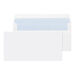 White DL 90gsm Self Seal Wallet Envelopes 1000pk Plain  hi\-res