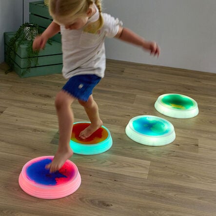 Light\-Up Liquid Sensory Stepping Stones  hi\-res