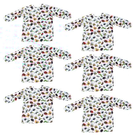 TTS Minibeast Patterned Waterproof Aprons Overalls 6pk  hi\-res