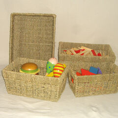Seagrass Baskets 4pk  Seagrass Baskets 4pk  hi-res