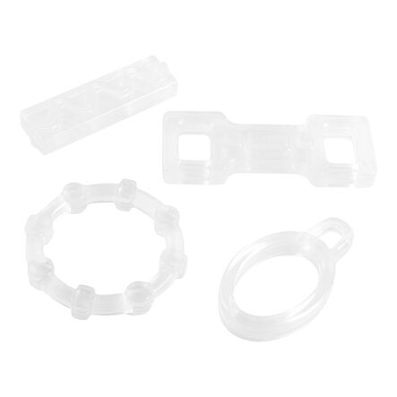 TTS Sensory Shape Oral Chews 4pk Clear  hi\-res