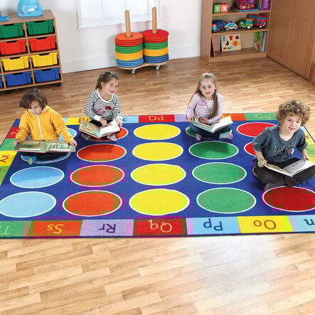 Rainbow Alphabet Rectangle Rug L3 x W2m  hi\-res