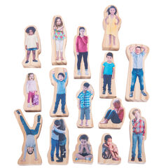 How Am I Feeling Today? Wooden People 15pk  How Am I Feeling Today? Wooden People 15pk  hi-res