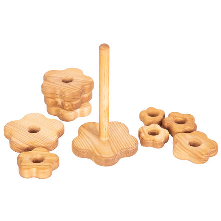TTS Wooden Stacking Pyramid Flower  hi\-res