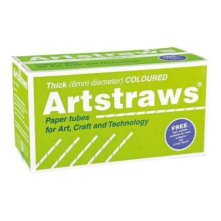 Jumbo Artstraws Coloured Bulk Pack 6mm 900pk  hi\-res