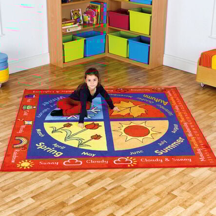 Exploring Seasons Circular Carpet 2m x 2m  hi\-res