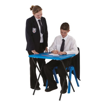 40 Titan Exam Desks \x26 Trolley Bundle Deal  hi\-res
