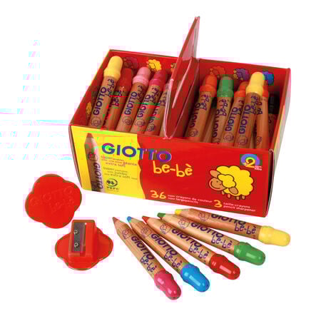 Giotto Be\-Be Super Large Chunky Colouring Pencils 36pk  hi\-res