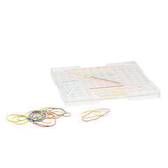 RE-Plastic® Stackable Large Transparent Geoboard - 6pk  RE-Plastic® Stackable Large Transparent Geoboard - 6pk  hi-res