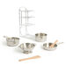 Role Play Metal Kitchen Cookware \x26 Utensils 13pc  hi\-res