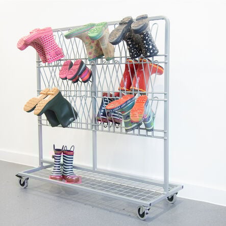 Metal Wellie Trolley Grey  hi\-res