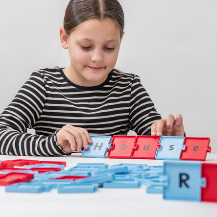 Connecting word building tiles  hi\-res
