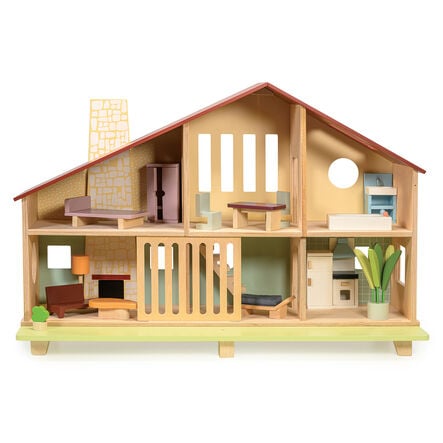 Small World Wooden Dolls House \x26 Furniture Set  hi\-res