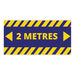 Social Distancing Round Floor Stickers  hi\-res