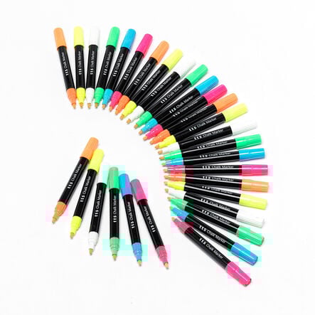 TTS Assorted Chalk Marker Pens 30pk  hi\-res