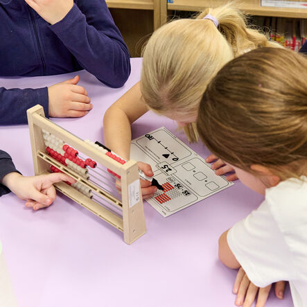 100\-Bead Counting Frame (Rekenrek) RE\-Wood® Single  hi\-res