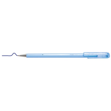 Pentel Anti Bacterial Ballpoint Pens 12pk Blue Blue hi\-res