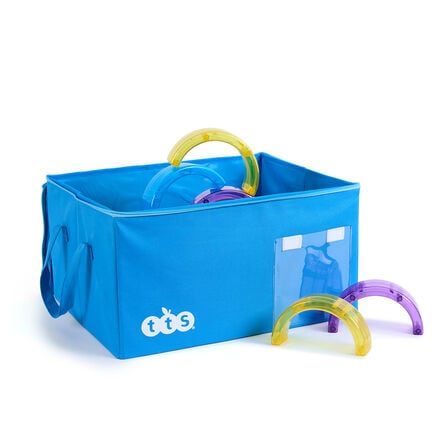 Folding Canvas Blue Box L50 x W40 x D28cm  hi\-res