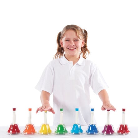 8 Note Diatonic Hand Bells Set  hi\-res