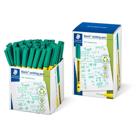Staedtler Noris 307 Handwriting Pens Green 50pk Green hi\-res